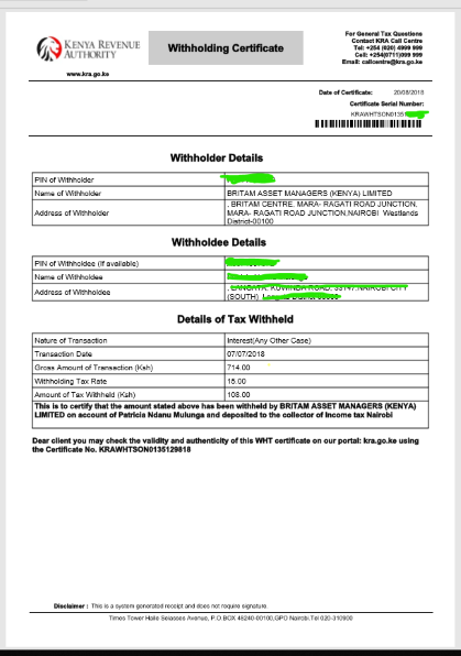 How to file and pay for withholding tax in Kenya - ANZIANO CONSULTANTS