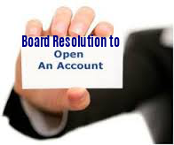 Business Bank Account Opening Resolution Template